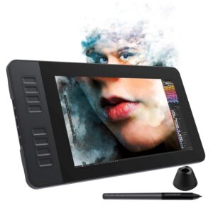GAOMON PD1161 Drawing Tablet with Screen, Digital Art Tablet with Battery-Free Stylus, Tilt, 8 Shortcut Keys for Paint, Design, Illustration, Editing, 11.6-inch Graphics Tablet for Mac, Windows PC