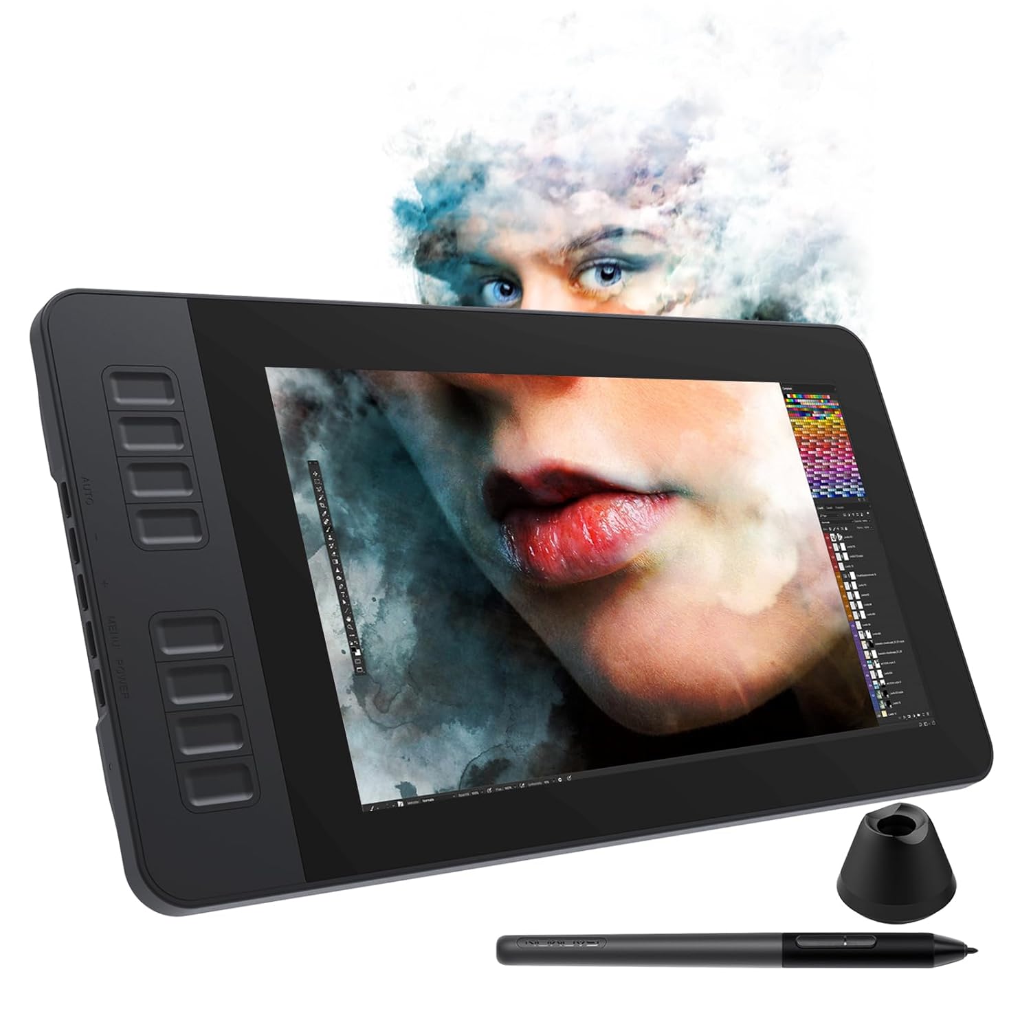 GAOMON PD1161 Drawing Tablet with Screen, Digital Art Tablet with Battery-Free Stylus, Tilt, 8 Shortcut Keys for Paint, Design, Illustration, Editing, 11.6-inch Graphics Tablet for Mac, Windows PC